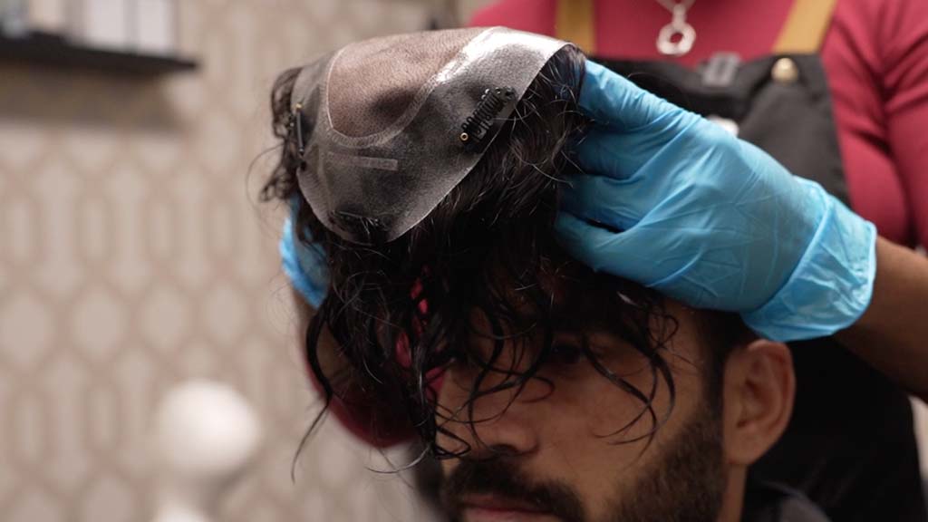 clip-in hair system for men